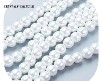 150 X 5mm Pearl Beads Ivory Pearls Freshwater Pearl Imitation
