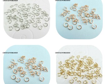 100 5MM 6MM Strong Jump Rings For Jewellery Making - Choose Of Colours