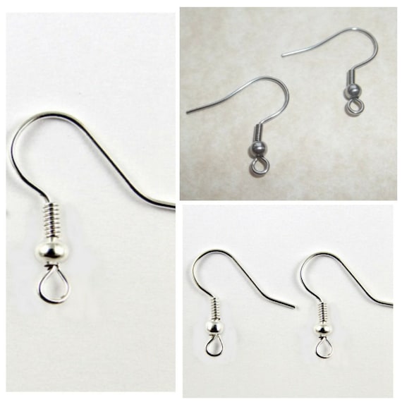Stainless steel shop fish hook earrings