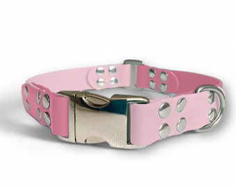 Biothane® Dog Collar - Two colours - Dusty Light Pink Variations