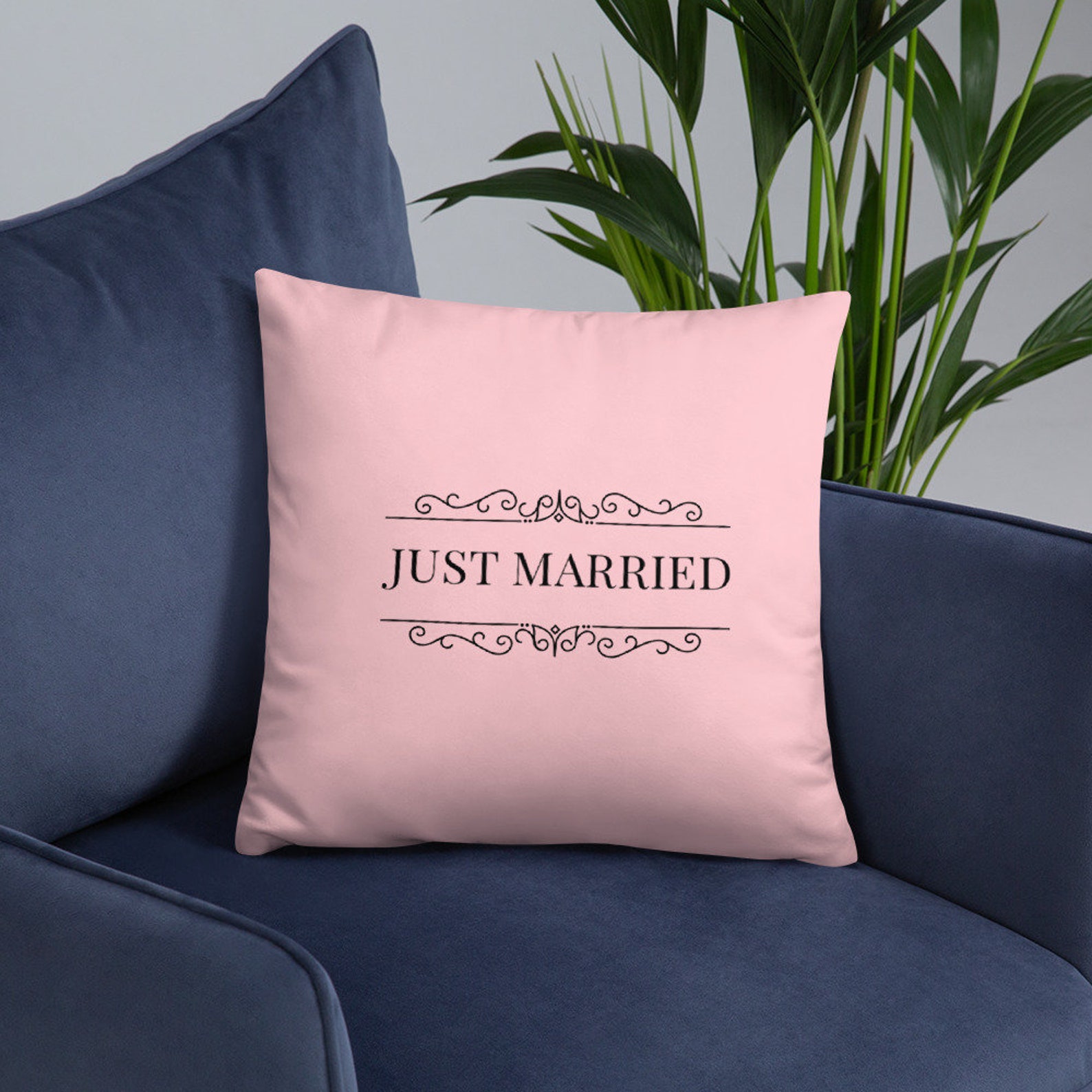 Just Married Basic Pillow for WEDDING Etsy UK
