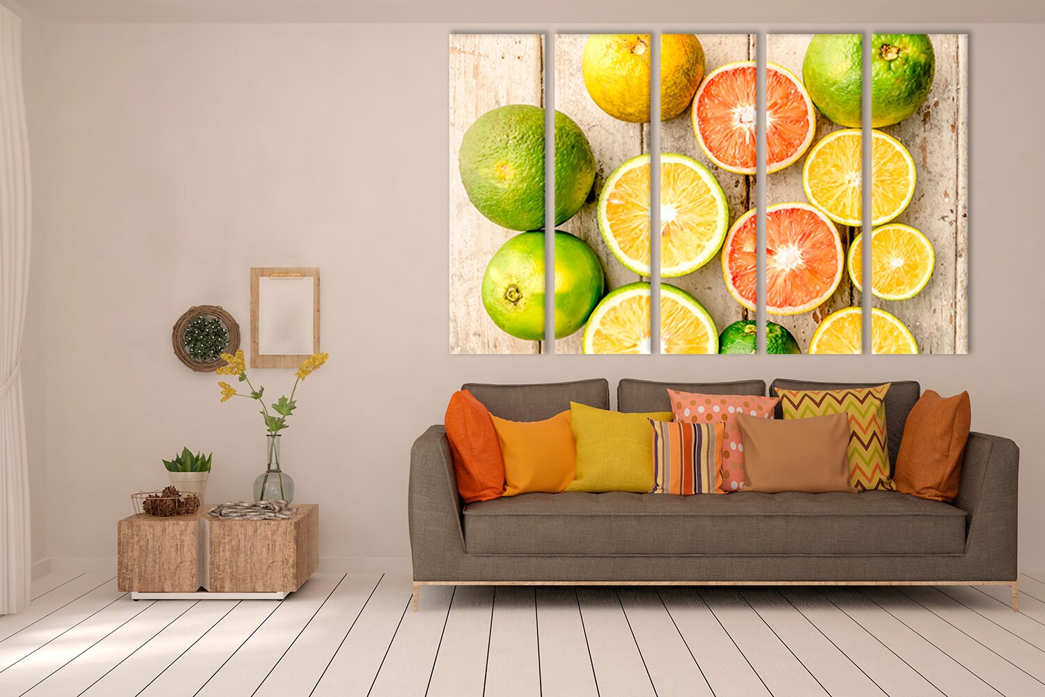 Citrus Wall Decor Citrus Photo Canvas Fruits Wall Art Home Etsy UK