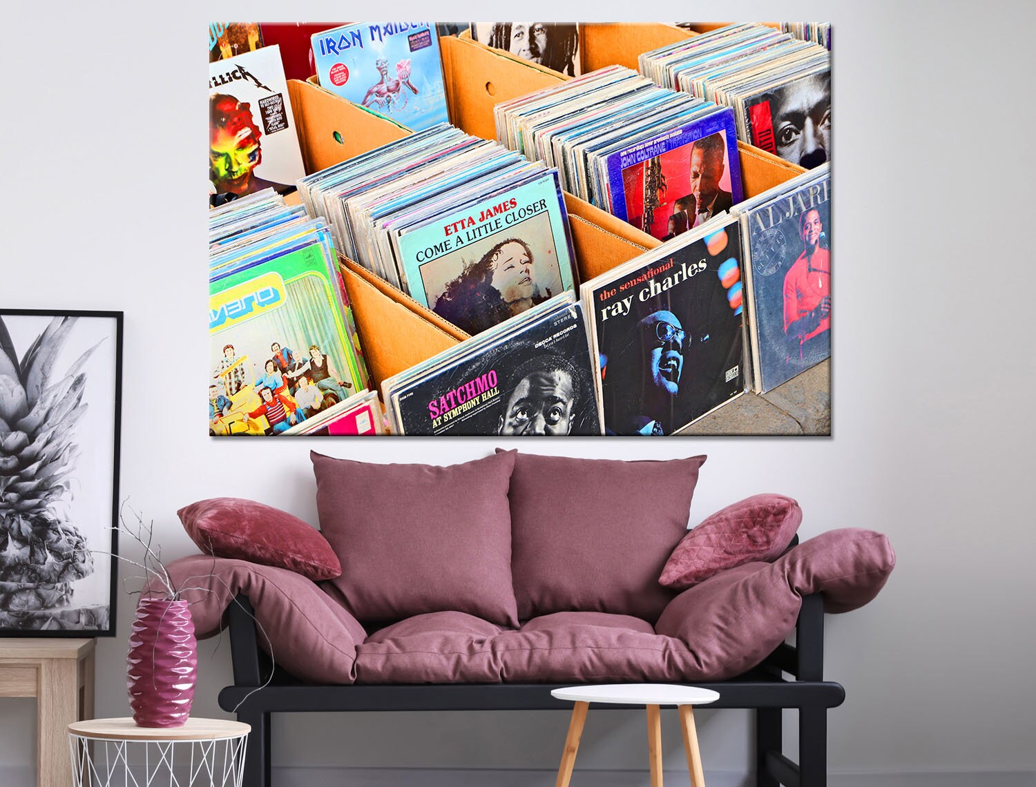 Vintage wall art decor Vintage Vinyl wall art Vinyl Collage Etsy