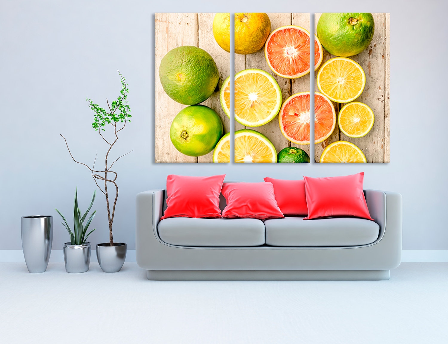 Citrus Wall Decor Citrus Photo Canvas Fruits Wall Art Home Etsy UK