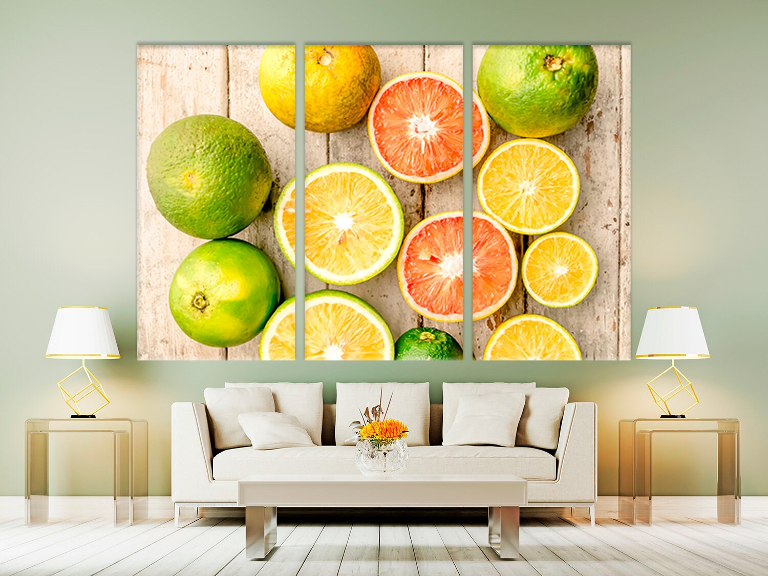 Citrus Wall Decor Citrus Photo Canvas Fruits Wall Art Home Etsy UK