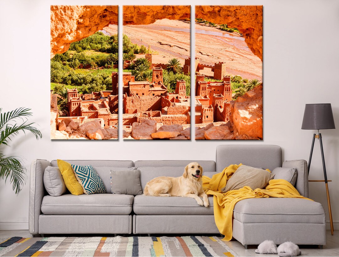 African Landscape Wall Art Morocco Canvas Mountains Morocco Canvas