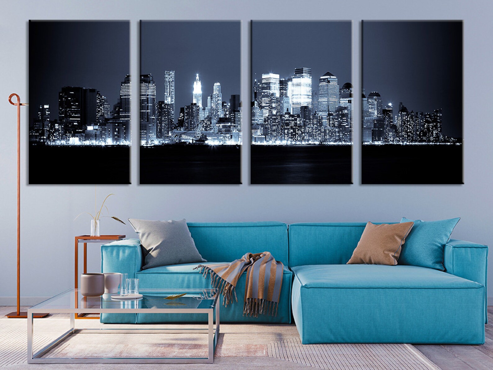 Cityscape Art Decor Cityscape Large Print Night Cityscape Etsy