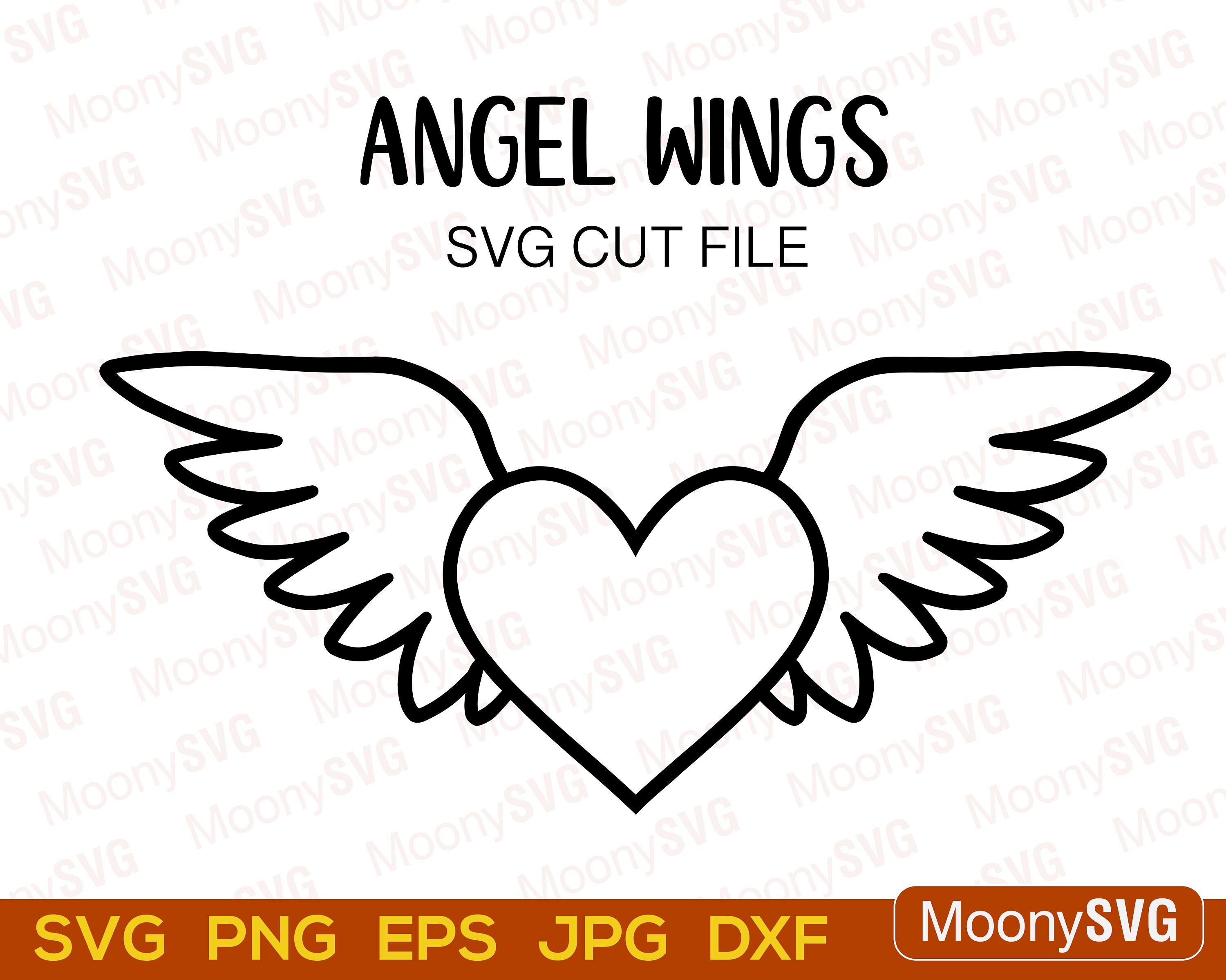 Heart Design With Wings