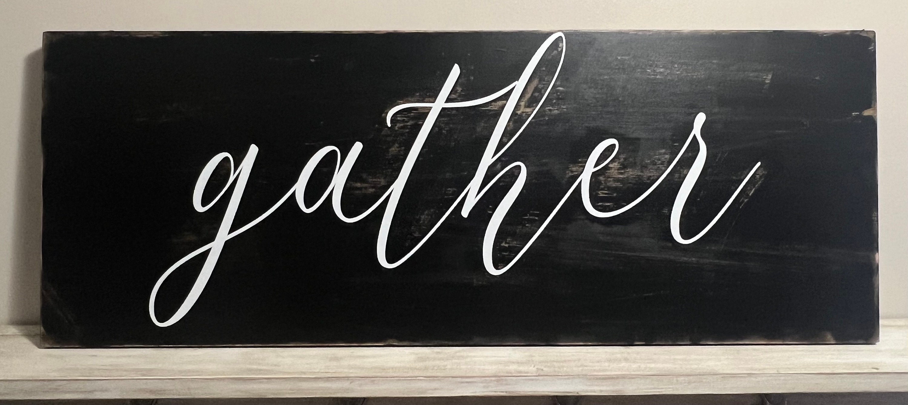 Gather Wooden Sign - Etsy