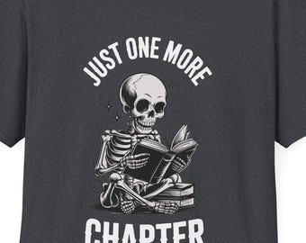 Gothic Book Lover Gifts | Skeleton Reading Shirts | Dark Academia | Bookworm Apparel | Cozy Horror Tees | Literary Gifts