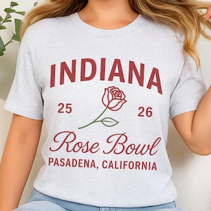 Indiana Rose Bowl Champs 2026-tröja, Hoosiers Football Throwback-tröja, Pasadena California-souvenirtröja, retro IU-fan-matchdagspresent
