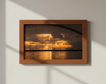 Humber Bay Arch Bridge Sunset Print | Toronto Cityscape Photography (Digital Download)