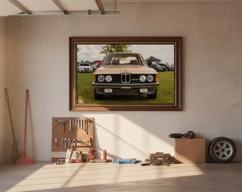 Vintage BMW E21 Print | Classic 3 Series Car Show Photo (Digital Download)