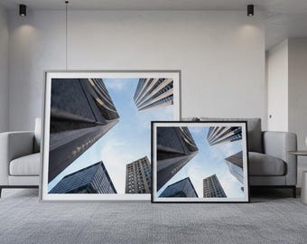 Chicago Skyscraper Photo Print | Urban Architecture Wall Art (Digital Download)
