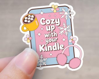 Winter Kindle Sticker | Cozy Bookish Decal
