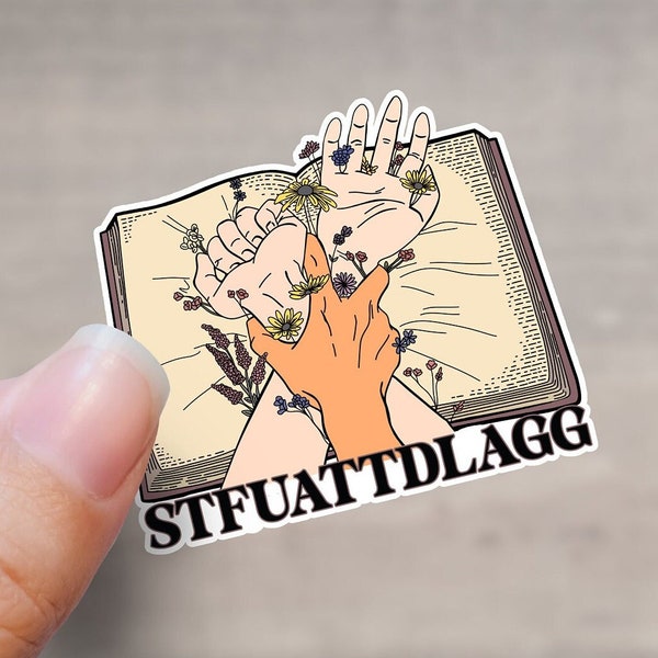 STFUATTDLAGG Sticker | Kindle sticker | Book lover sticker | Book nerd sticker | Buy Me Books sticker | Laptop sticker| Phone case sticker