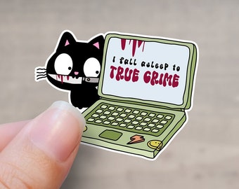 True Crime Sticker | Kindle sticker | True Crime Fan sticker | Sticker | Laptop sticker| Phone case sticker