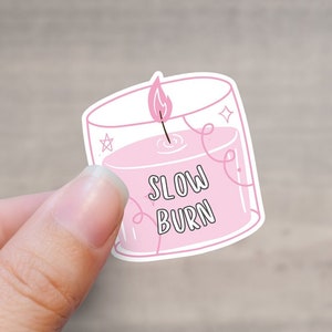 Slow Burn Romance Sticker | Kindle sticker | Book lover sticker | Romance Book sticker | Romance Trope Sticker | Book Lover