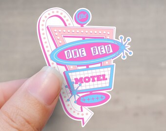 Romance Trope Sticker | Forced Proximity Sticker | One Bed Sticker | Kindle sticker | Book lover sticker | Book sticker
