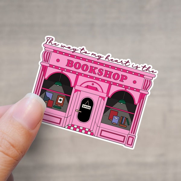 Bookshop Sticker | Book Lover Sticker | Kindle sticker | Book lover sticker | Romance Book sticker | Girl who Loves Books | Reader Sticker