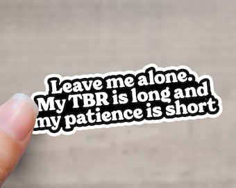 TBR Sticker | Kindle sticker | Book lover sticker | Book Worm sticker | Book sticker | Laptop sticker| Phone case sticker