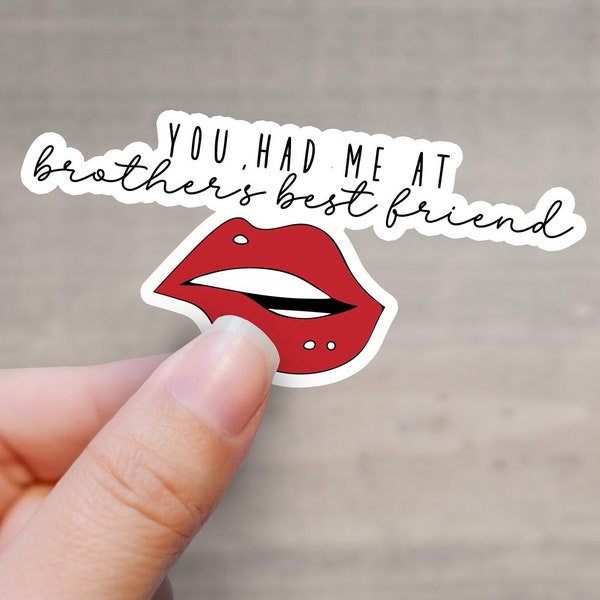 Romance Trope Sticker | Brother's Best Friend Romance Sticker | Kindle sticker | Book lover sticker | Book nerd sticker | Cute book sticker