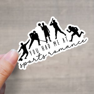 Sports Romance Sticker | Kindle sticker | Book lover sticker | Book nerd sticker | Cute book sticker | Laptop sticker| Book Sticker