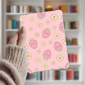 Kindle Cardstock Insert | Kindle Insert | Pink Kindle Insert | Strawberry Kindle Insert | Cute Kindle Insert | Kindle Decor