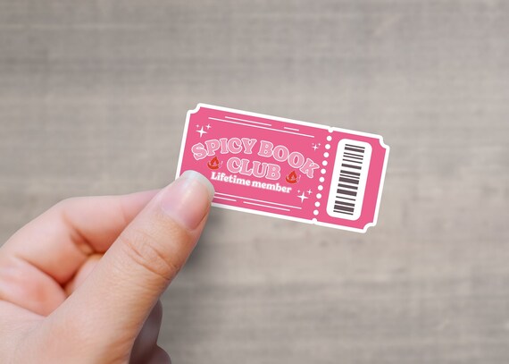 Spicy Book Club Sticker | Kindle sticker | Book lover sticker | Book nerd sticker | Romance Book sticker | Book Club Sticker | Spicy Books