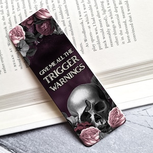 Dark Romance Bookmark | Trigger Warnings Bookmark | Romance Reader Bookmark | Romance Reader | Cute Bookmark | Dark Romance Reader