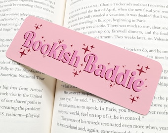 Bookish Baddie Bookmark | Bookish Bookmark | Pretty Bookmark  | Cute Bookmark | Bookmark | Reader Gift