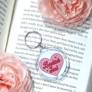 Bookish Soul Keyring, Book Lover Keychain, Bookish Gift, Bookish Swag, Book Lover Gifts, Reader Gifts, Book Keychain