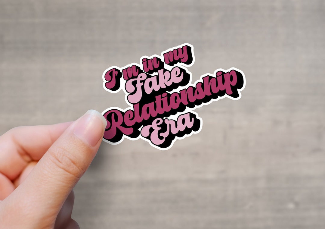 Fake Relationship Sticker | Kindle Sticker | Book Lover Sticker | Book ...