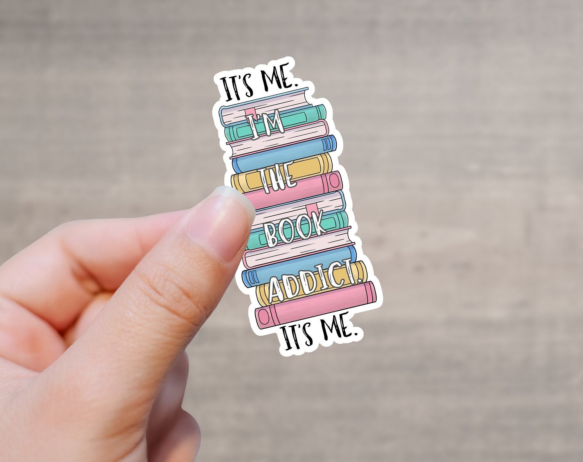 Book Addict Sticker | Book Lover Sticker | I'm the Problem | Kindle ...