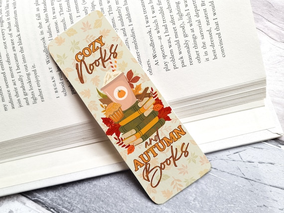 Autumn Bookmark  | Fall Bookmark | Romance Reader | Spooky Season Bookmark | Bookmark | Pumpkin Bookmark