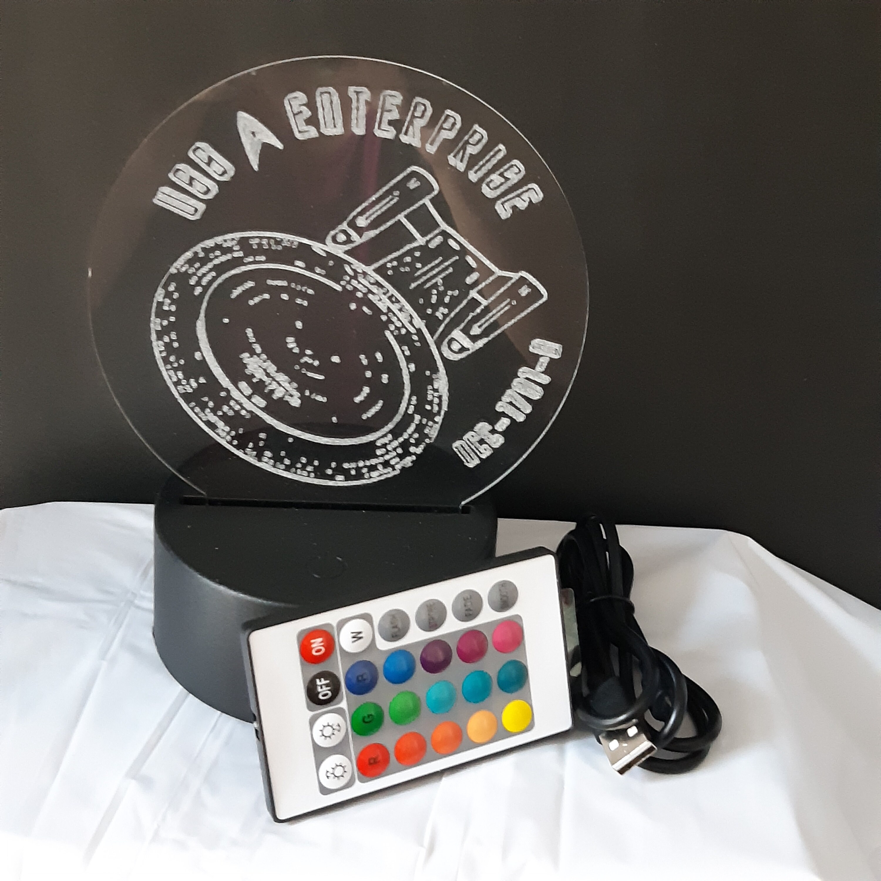 Custom Engraved Acrylic for LED Light Base multiple settings Etsy