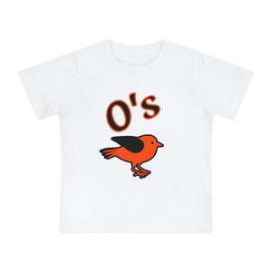 Get your little Oriole fan ready to cheer with our Baby Baltimore Orioles Shirt!