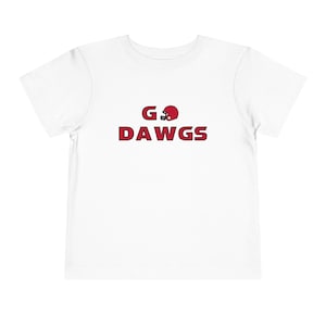 Dress your little Dawg in our adorable Georgia Bulldogs Toddler Shirt!