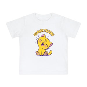 Gear up your little Tiger fan with our adorable LSU baby shirt! Show your LSU pride from the start. Get your baby's LSU shirt today