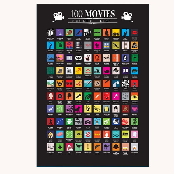 Affiche à gratter du film Date Night - 100 films pour couples et amis - Décor de cinéma maison