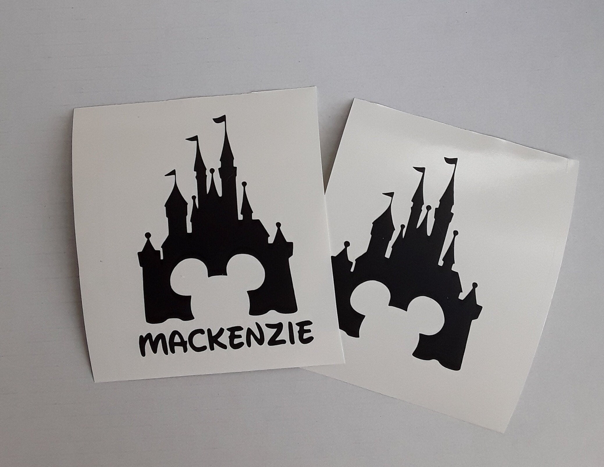 Personalized disney castle decals Disney castle Mickey | Etsy