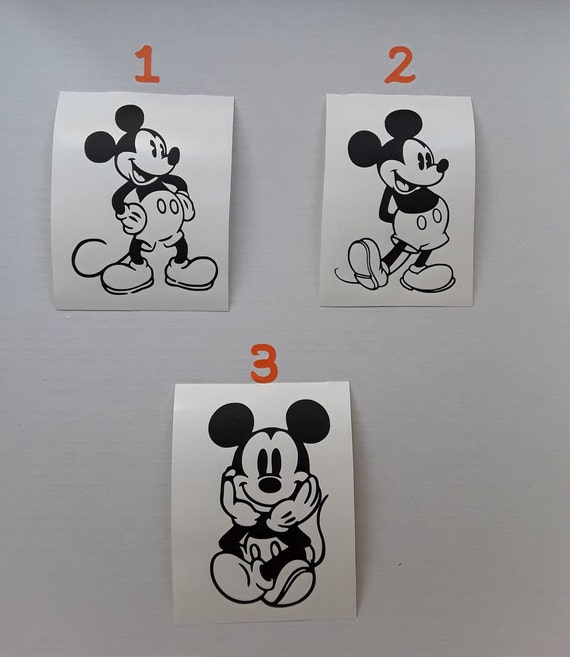 Mickey Mouse Vinyl Decals disney Vinyl Decals - Etsy