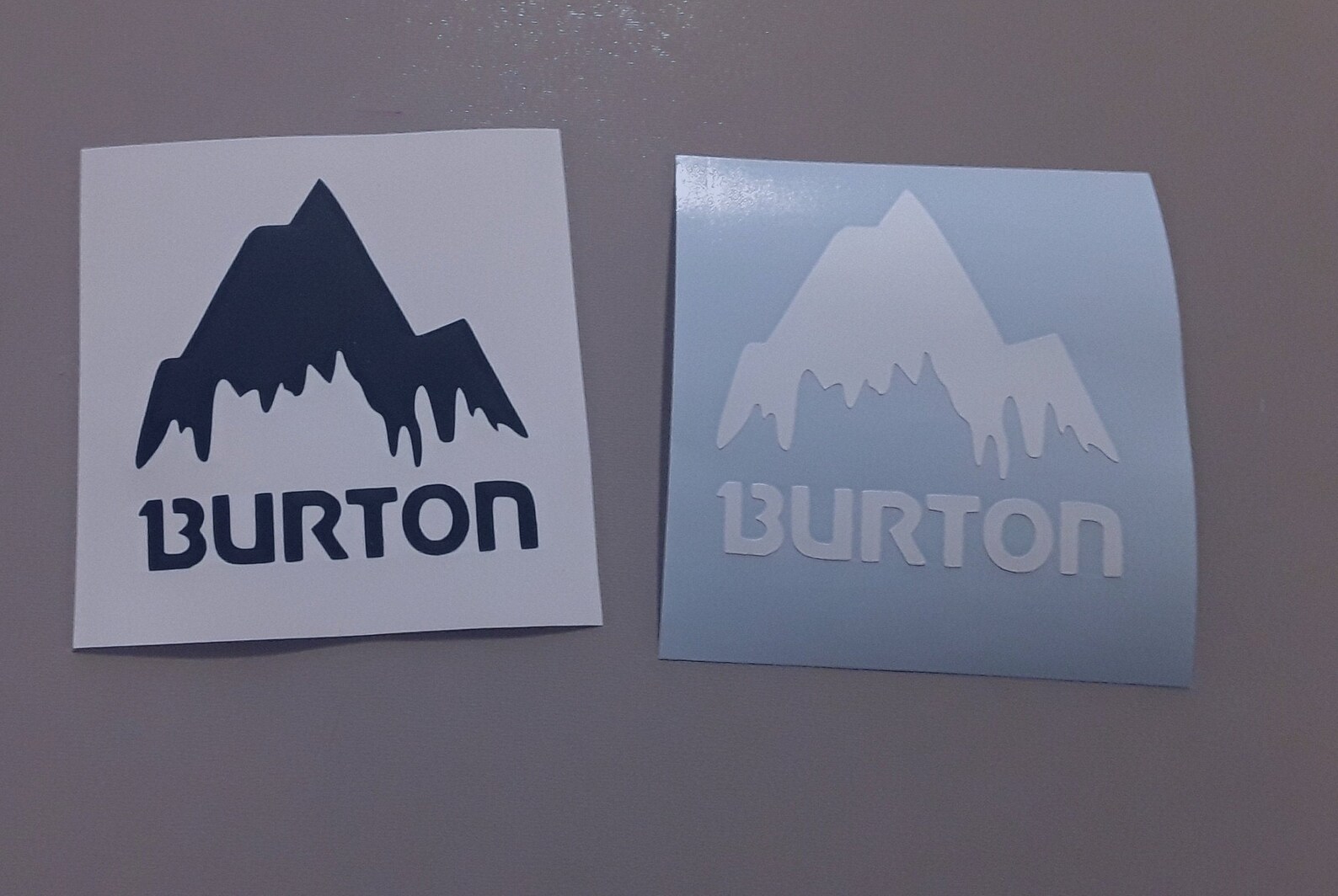 Burton Vinyl Decal Burton Mountain Snowboards Etsy
