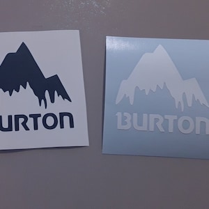 Burton Vinyl decal , Burton Mountain Snowboards