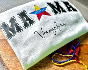 Mom Venezuelan Tshirt Design | Venezuelan Mama Tshirt | Venezuela Design | Gift For Venezuelan | Venezuela Tshirt | Venezuela Flag Shirt
