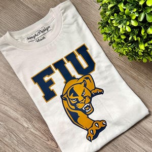 FIU Panthers Tshirt | FIU Mascot | FIU Panthers Football Tshirt | Sport Shirt |Handmade Tshirt