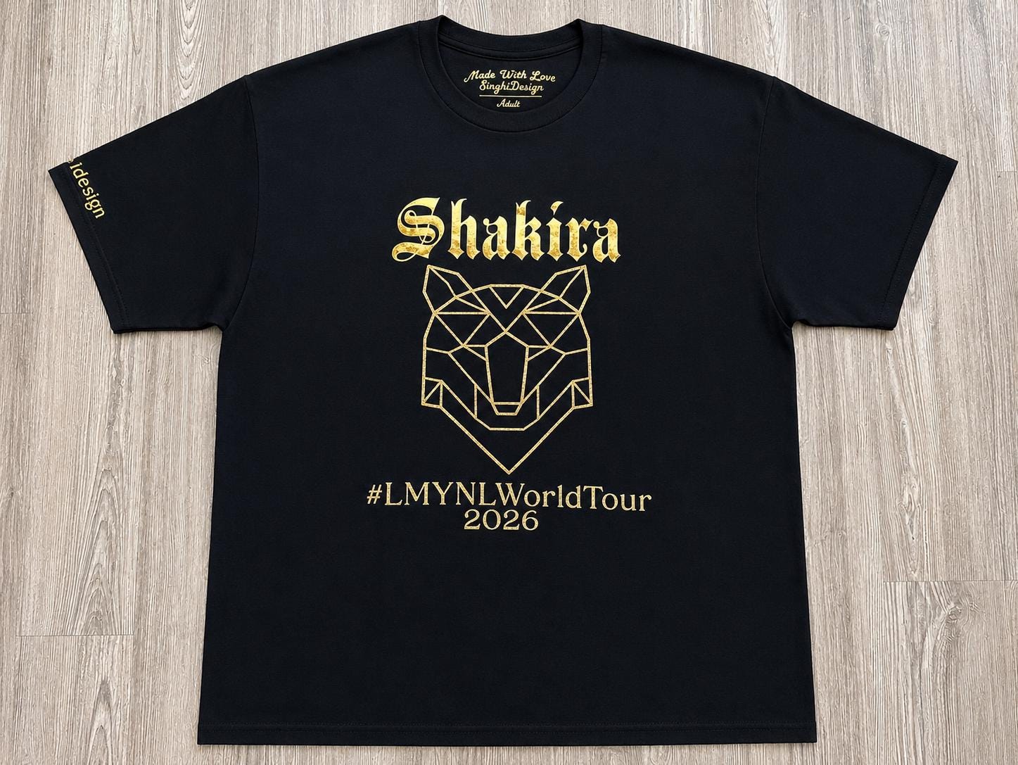 Shakira Concert Shirt 2025-2026 Custom Tour Tee With Glitter