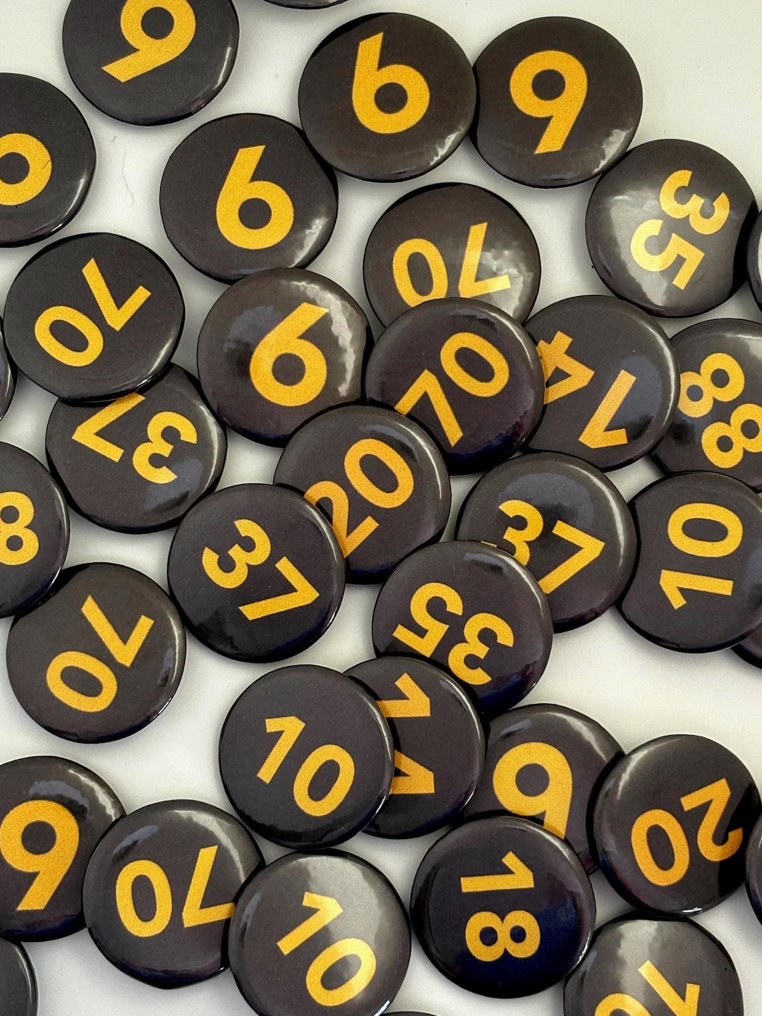 Custom Sports Number Pin Badge Personalised - Etsy