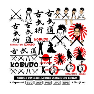 Einzigartige Kobudo Clipart und Schneidedateien. Dateien als dxf-svg-png-eps-jpg Illustrationen zum Gravieren, Laserschneiden, T-Shirts, Poster Sticker