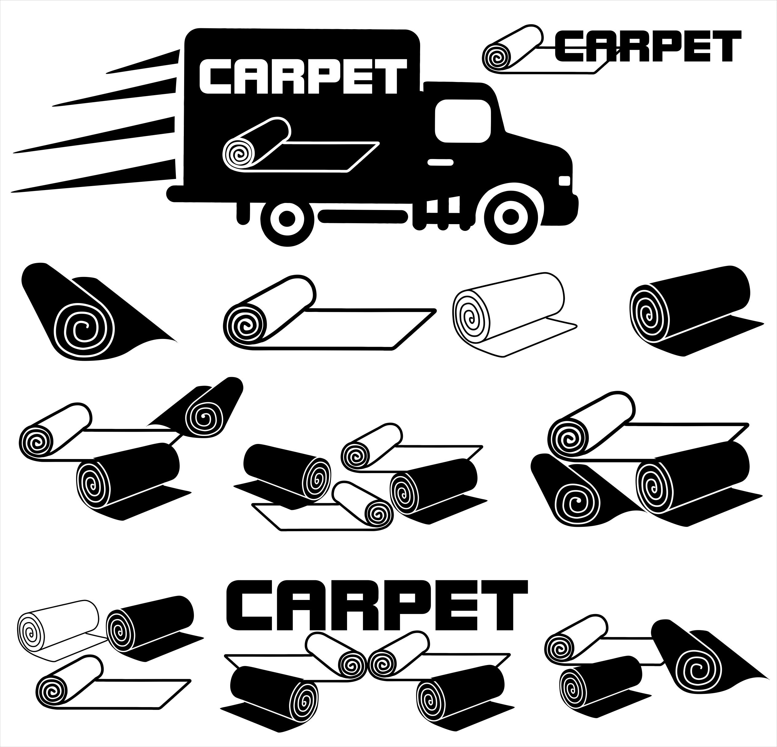 Unique Carpet Flooring Shop or Company Logo Design as Dxfsvgpngeps